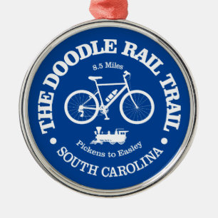 Doodle Rail Trail (cykling) Julgransprydnad Metall