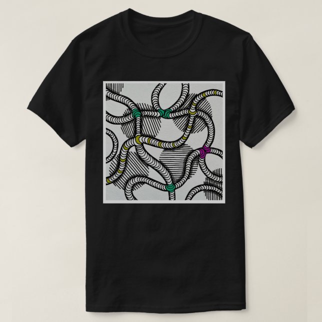 Doodle-rörledningsmöte TShirt T Shirt (Design framsida)