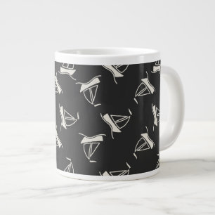 Doodle Sailboat Mönster Jumbo Mugg