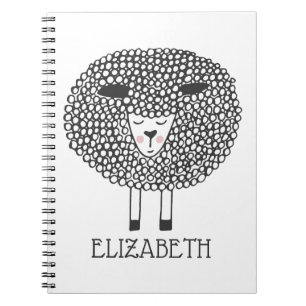 Doodle Sheep Personlig Anteckningsbok
