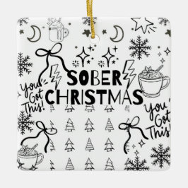 Doodle Sober christmas Julgransprydnad Keramik