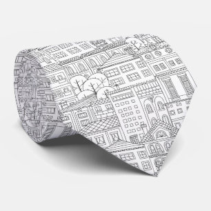 Doodle-staden mönster slips