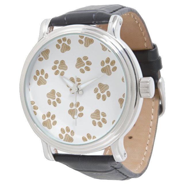 Doodle Tass, Hund Tass, Orange Guld Tass Armbandsur (Vinklad)