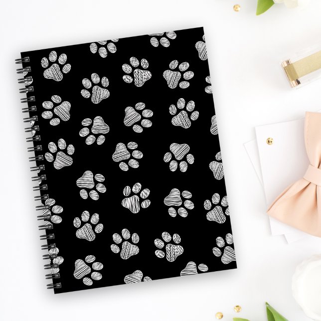 Doodle Tass, Hund Tass, Vita Tass Anteckningsbok (Skapare uppladdad)