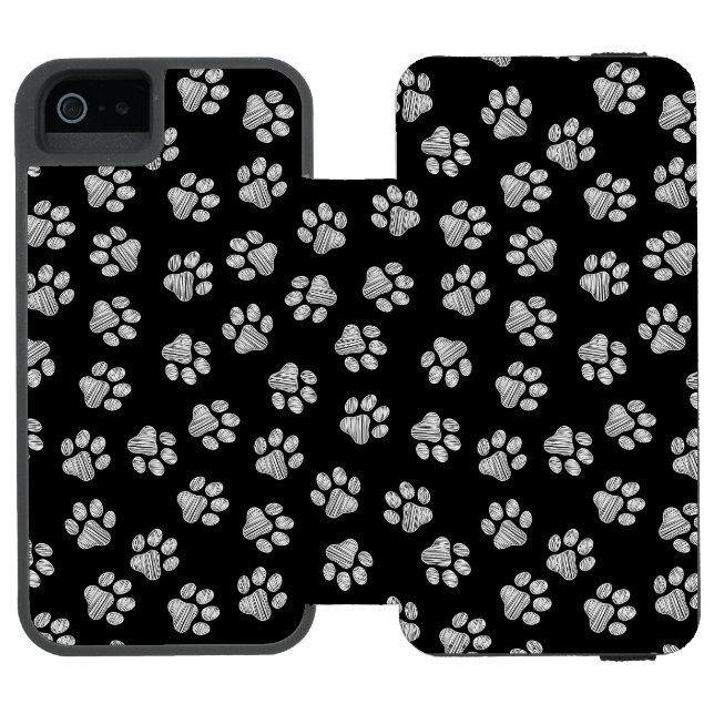 Doodle Tass, Hund Tass, Vita Tass Incipio iPhone Wallet Skal (Folio Öppen)