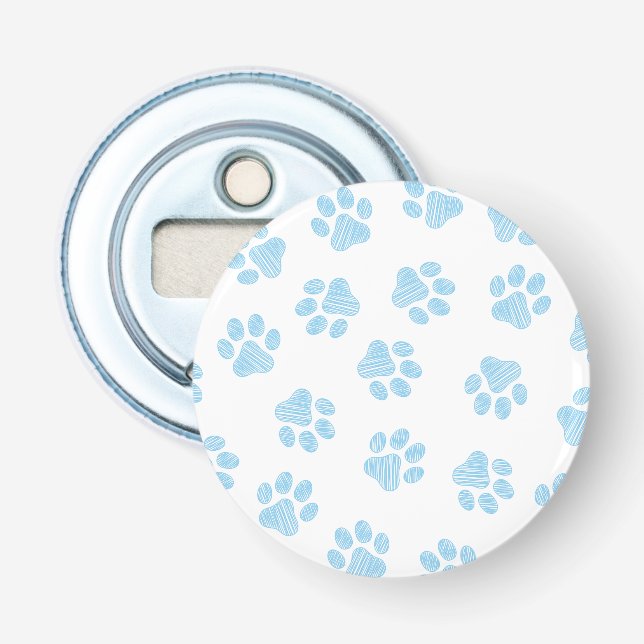 Doodle Tassar, Hund, Tassar, Baby blue Tassar Flasköppnare (Framsidan)