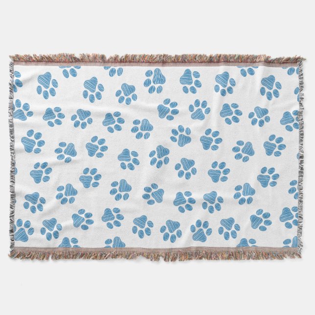 Doodle Tassar, Hund, Tassar, Blue Tassar Filt (Framsidan)