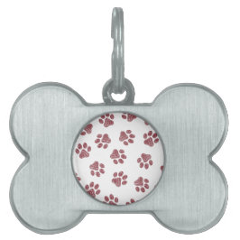 Doodle Tassar, Hund, Tassar, Burgundy Tassar ID-bricka Husdjur