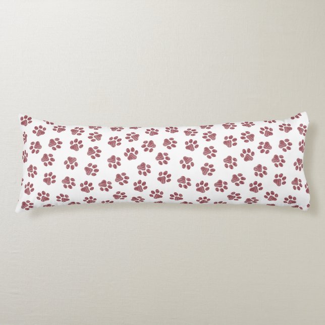 Doodle Tassar, Hund, Tassar, Burgundy Tassar Kroppskudde (Framsidan)