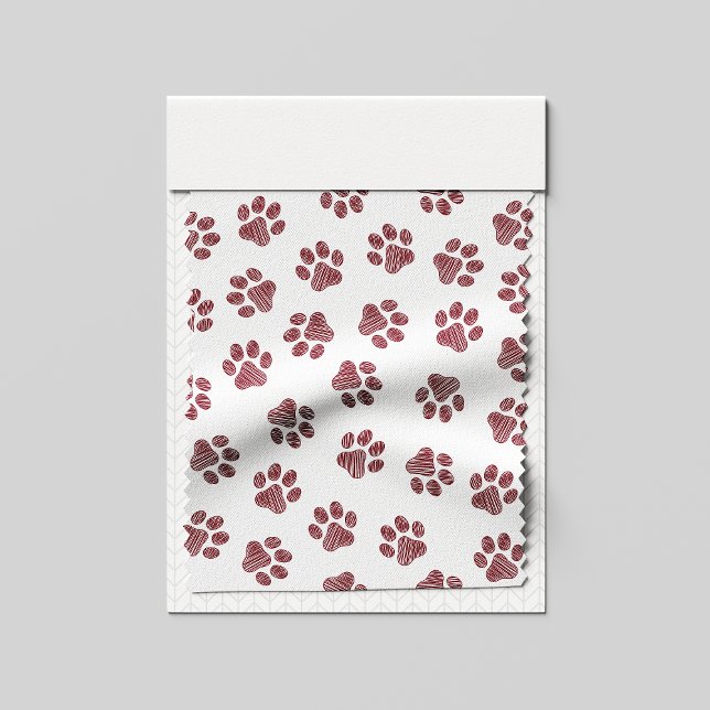 Doodle Tassar, Hund, Tassar, Burgundy Tassar Tyg (Skapare uppladdad)