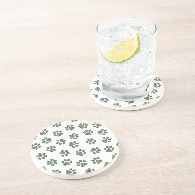 Doodle Tassar, Hund, Tassar, Grönt Tassar Underlägg (Sidan)