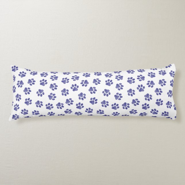 Doodle Tassar, Hund, Tassar, marinblått Tassar Kroppskudde (Framsidan)