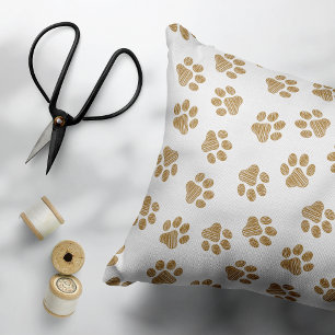 Doodle Tassar, Hund, Tassar, Orange Guld Tassar Prydnadskudde