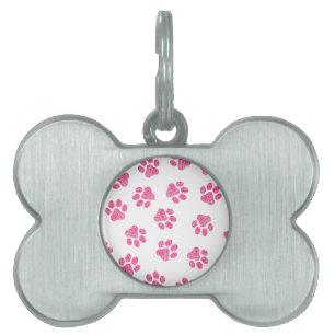 Doodle Tassar, Hund, Tassar, Rosa Tassar ID-bricka Husdjur