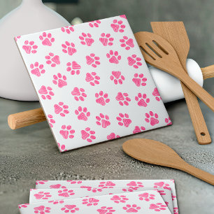 Doodle Tassar, Hund, Tassar, Rosa Tassar Kakelplatta