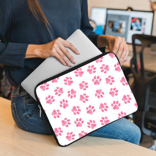 Doodle Tassar, Hund, Tassar, Rosa Tassar Laptop Fodral