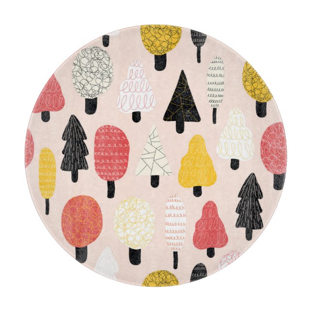 Doodle Träd: Vintage, Abstrakt natur. (Framsidan)