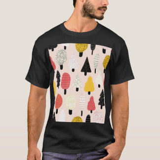 Doodle Träd: Vintage, Abstrakt natur. T Shirt