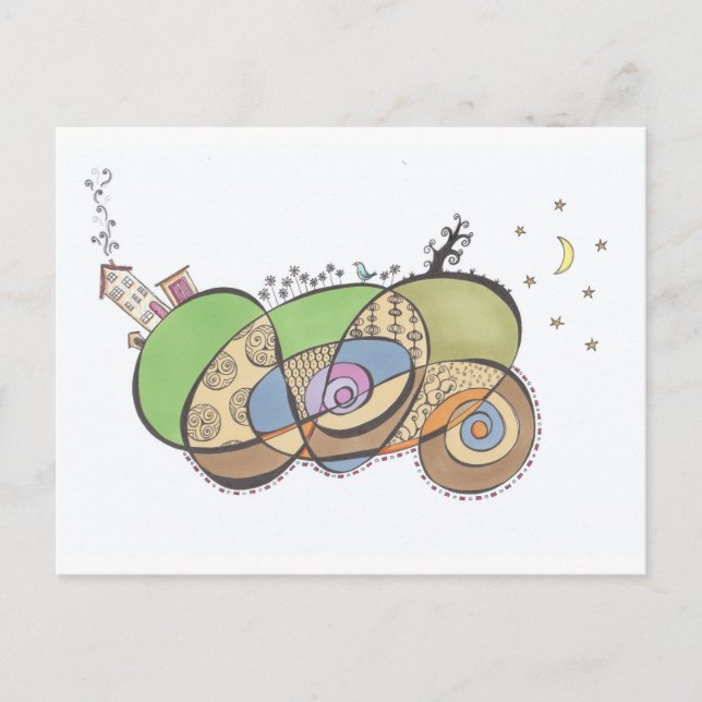 Doodle-vykort Vykort (Framsida)