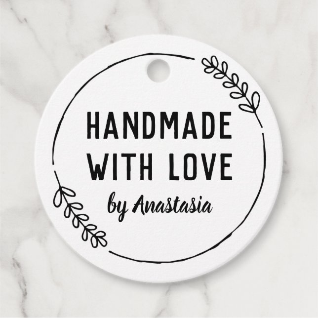 Doodle WandeHandling gjord av Love Gåvor Etiketter (Framsida)