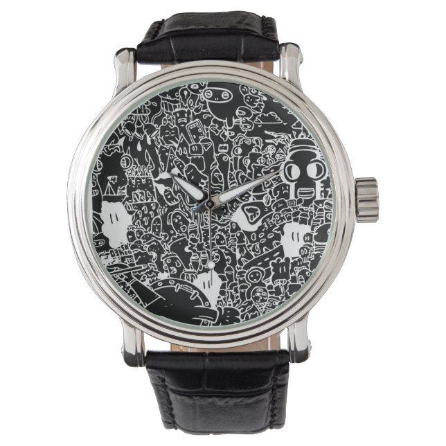 doodle watch armbandsur (Framsida)