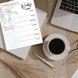 Doodle Weekly Planner Anteckningsblock