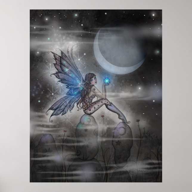 Doodler Mystical Fairy Poster Skriv ut (Framsidan)