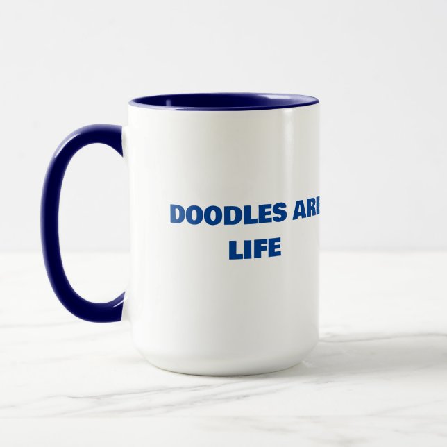 Doodles är Life mugg (Vänster)