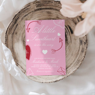 Doodles kära på väg Baby Shower Inbjudningar