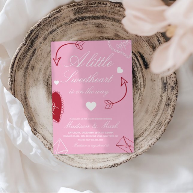 Doodles kära på väg  Baby Shower  Inbjudningar (Skapare uppladdad)