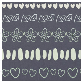 Doodles Mönster väv Tyg