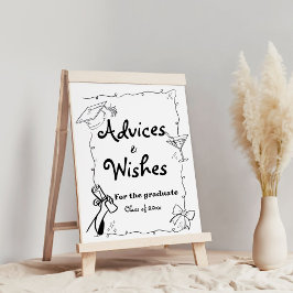 Doodles stil Hand plockade Studenten Advices & Wis Poster