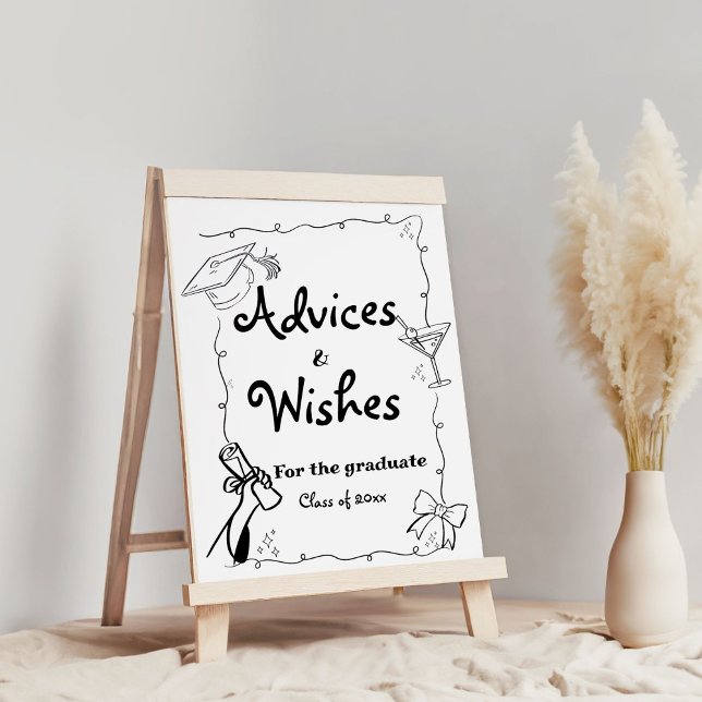 Doodles stil Hand plockade Studenten Advices & Wis Poster (Skapare uppladdad)