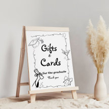 Doodles stil Hand plockade Studenten, gåvor och ko