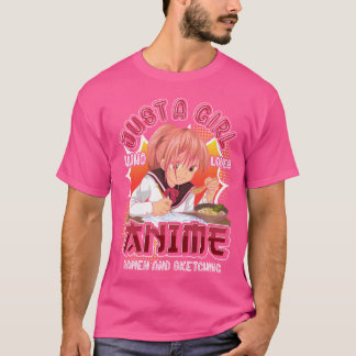 Doodling Otaku Girls Ramen Noodles Sketching Women T Shirt