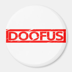 Doofus Frimärke Magnet