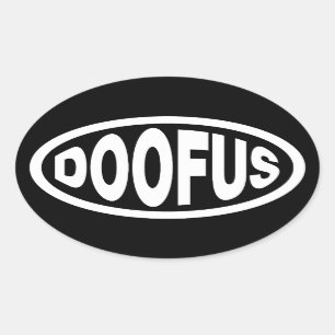 DOOFUS OVALT KLISTERMÄRKE