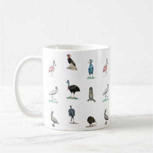 Doofy Birds Mönster Kaffemugg