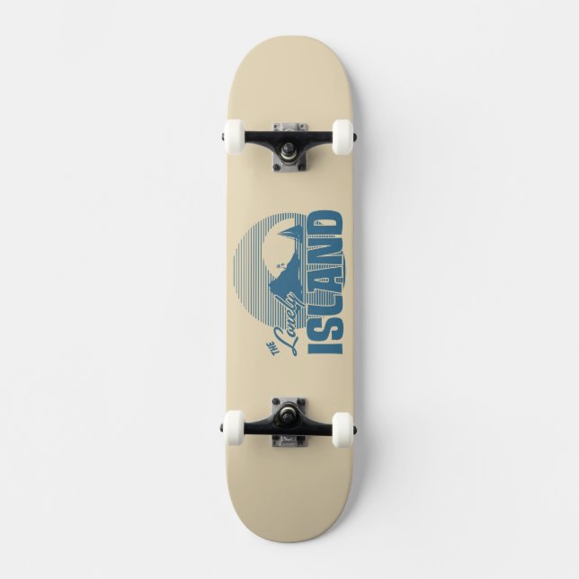 Dookie Island - Blue Skateboard Bräda 20,5 Cm (Framsida)