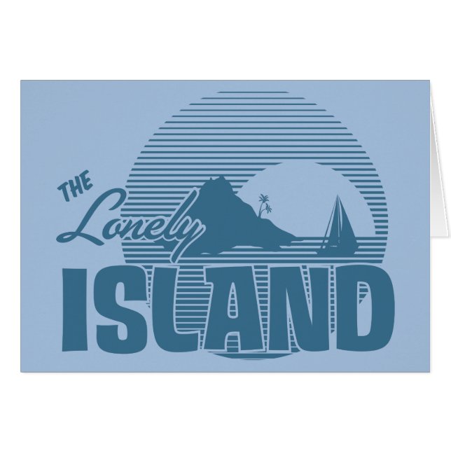 Dookie ö - blått hälsningskort (Framsidan Horizontal)