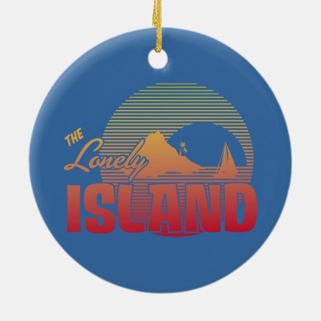 Dookie ö - färg julgransprydnad keramik (Baksidan)