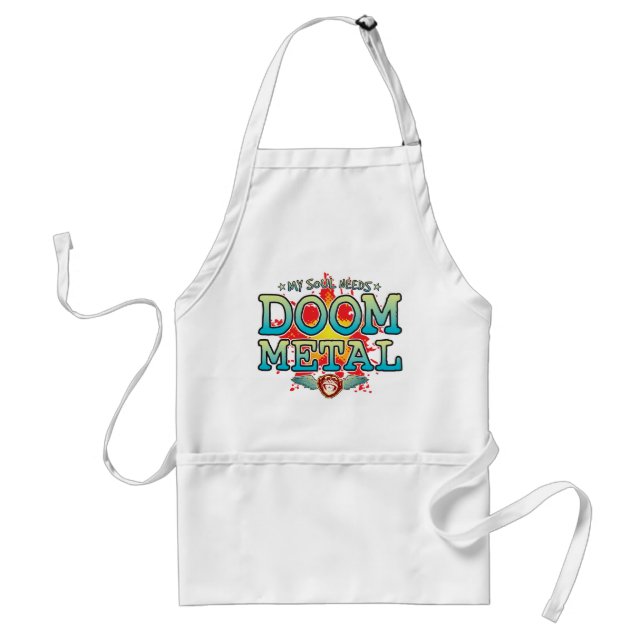 Doom Metall Soul Apron Förkläde (Framsidan)