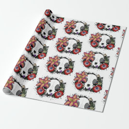 Doom och Bloom Cat Skull Presentpapper