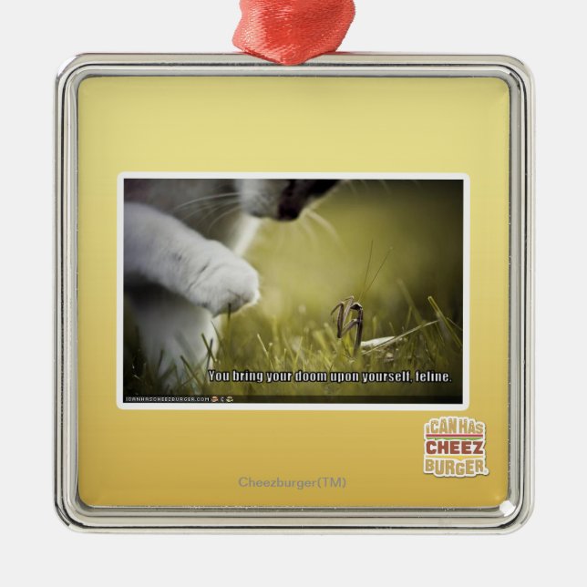 Doom på dig julgransprydnad metall (Framsidan)