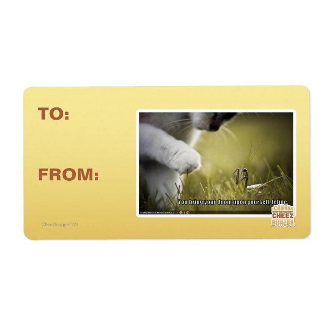 Doom på dig själv fraktsedel (Framsidan)