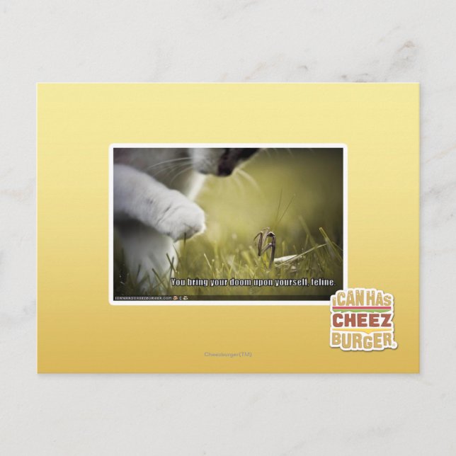 Doom på dig själv vykort (Framsida)