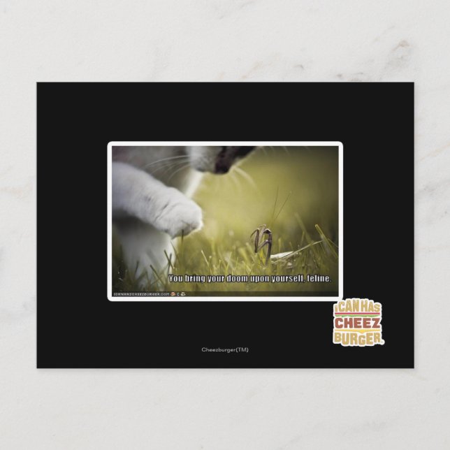 Doom på dig själv vykort (Framsida)