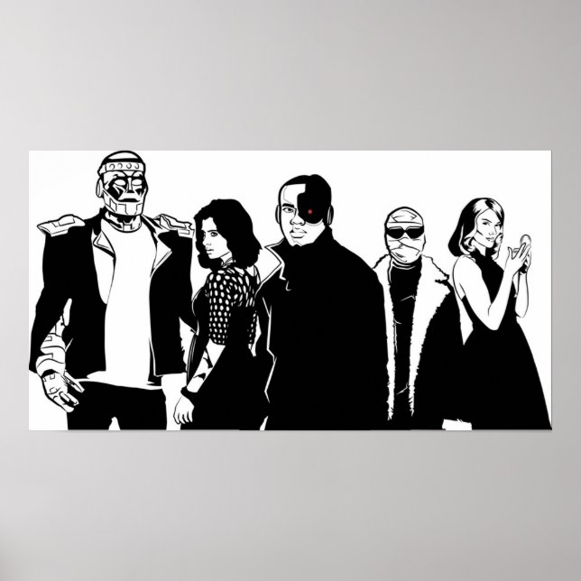 Doom Patrol coola som fck Poster (Framsidan)