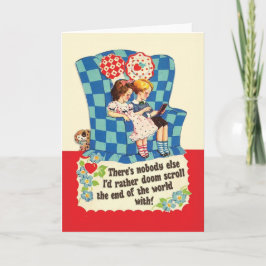 DOOM SCROLLING - roligt kort för Valentines day