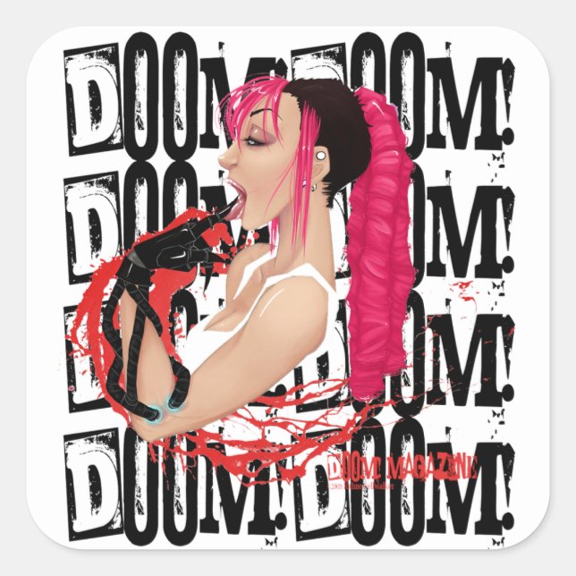 DOOM! Svart etikett för magasin "Z" (Framsida)